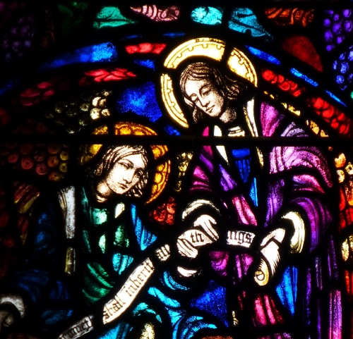 Detail from the Evangelists Window, Trinity Church, 1927