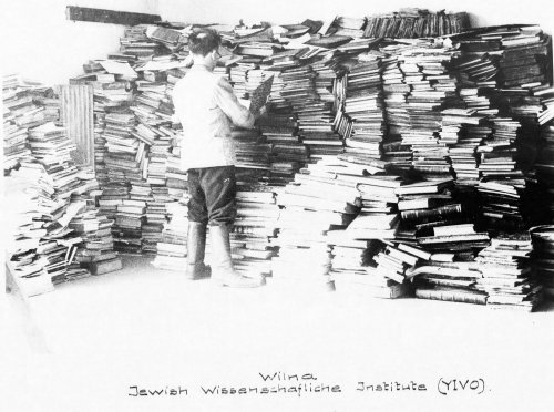 Vilna Library During German Occupation, in the files of the Offenbach Archival Depot