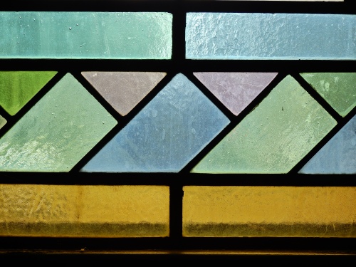 pastel window trim